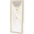 Nekupto Home Decor Drevená doska s háčikmi biela 12 x 30 cm