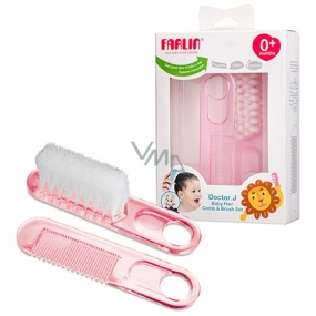 Baby Farlin Kefa a hrebeň pre deti od 0+ mesiacov BF-150 rôzne farby