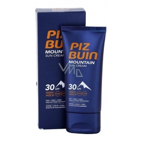 Piz Buin Mountain Suncream SPF30 hydratačný krém chráni pokožku pred slnkom, chladom a suchým vetrom 50 ml