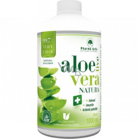 Pharma Activ AloeVera Life Natura obsahuje 99,5% šťavu z aloe, pre podporu obranyschopnosti, doplnok stravy 1000 ml