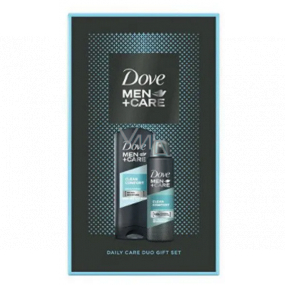 Dove Men + Care Clean Comfort sprchový gel 250 ml + antiperspirant dezodorant sprej 150 ml, kozmetická sada