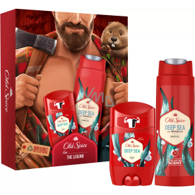 Old Spice Deep Sea sprchový gél 250 ml + dezodorant 50 ml, kozmetická sada pre mužov