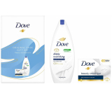 Dove Original Care Hlboko vyživujúci krémový sprchový gél 250 ml + krémové toaletné mydlo Beauty Cream Bar 90 g, kozmetická sada