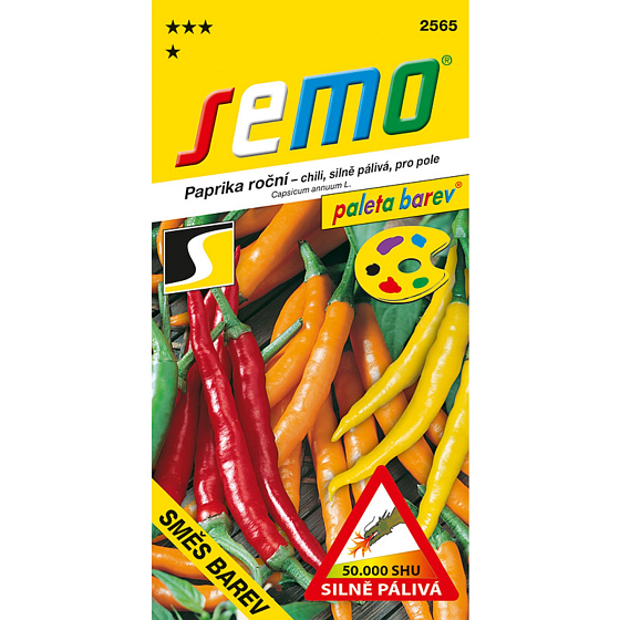 Semienka Paprika chilli pálivá farebná zmes 0,4 g