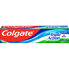 Colgate zubná pasta Triple Action Original Mint, 75 ml