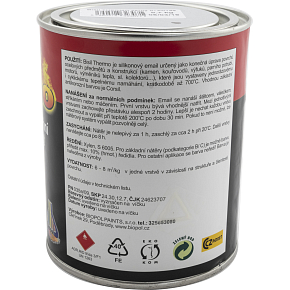 Bisil Thermo žiaruvzdorná farba 700 °C, 0199 čierna, 700 g Bisil Thermo žiaruvzdorná farba 700 °C, 0199 čierna, 700 g