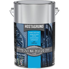 Hostagrund 2v1 S2160 základná i vrchná farba na kov, 0110 stredne šedá, 4 l