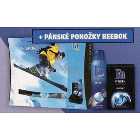 Fa Men Sport I. dezodorant sprej 150 ml + voda po holení 100 ml + ponožky pre mužov, kozmetická sada