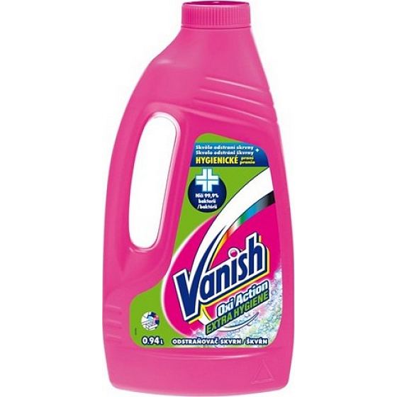 Vanish Oxi Action Extra Hygiene s vyhľadávačom škvŕn 940 ml