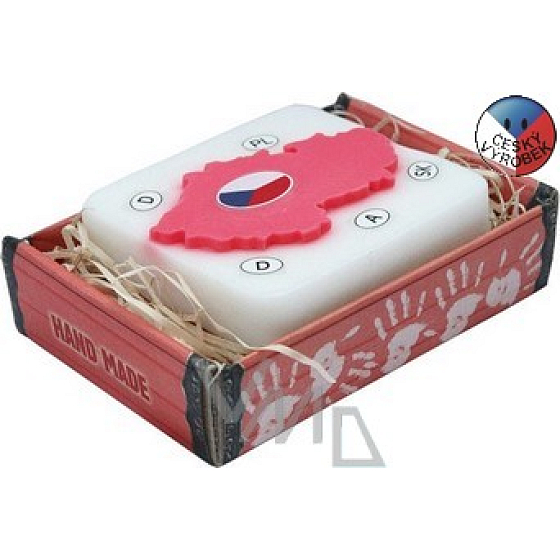 Bohemia Gifts Slovenská republika ručne vyrábané toaletné mydlo v krabičke 100 g