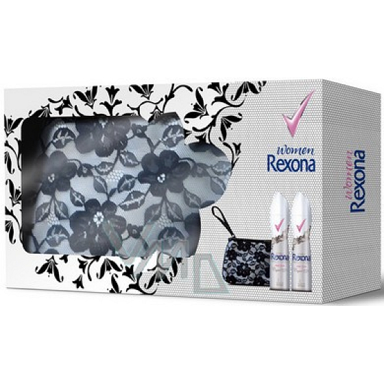 Rexona Crystal Clear Pure 2 x dezodorant sprej 150 ml + párty kabelka, kozmetická sada