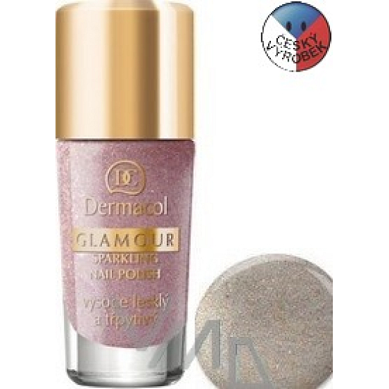 Dermacol Glamour Sparkling Nail Polish lak na nechty 204 9 ml