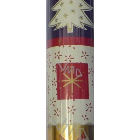 Zowie Darčekový baliaci papier 70 x 150 cm Vianočný farebný s jeleňom, stromčekom a hviezdami