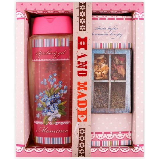 Bohemia Gifts Pre mamičku sprchový gél 300 ml + bylinky do aróma lampy, kozmetická sada