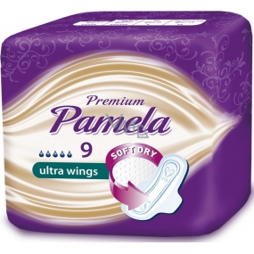 Pamela Premium Ultra Wings hygienické vložky s krídelkami 9 kusov