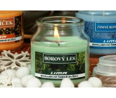 Lima Aróma Dreams Borovicový les aromatická sviečka pohár s viečkom 120 g