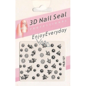 Nail Accessory 3D nálepky na nechty 1 aršík 10100 HLB-127