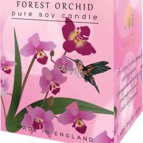 English Soap Lesné Orchidea sójová vonná sviečka 170 ml, horí až 35 hodín