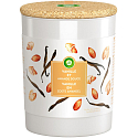 Air Wick Essential Oils Vanilla Bean & Sweet Almond - Vanilka a sladké mandle vonná sviečka sklo 185 g