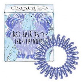 Invisibobble Original Circus Collection Irrelephant originálne vlasovej gumičky číre so svetlo modrým prúžkom slon 3 kusy