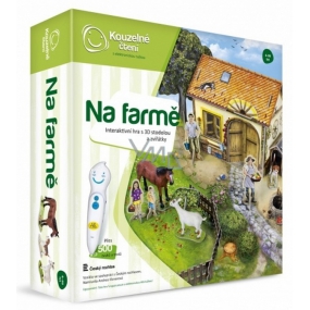 Albi Kúzelné čítanie interaktívna hra Na farme s 3D stodolou a zvieratkami, vek 4+
