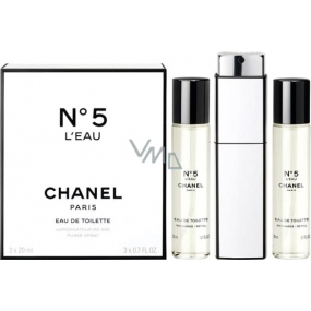 Chanel No.5 L Eau toaletná voda pre ženy komplet 3 x 20 ml