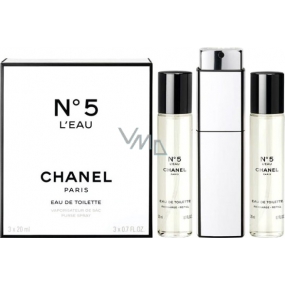 Chanel č.5 L Eau toaletná voda pre ženy komplet 3 x 20 ml