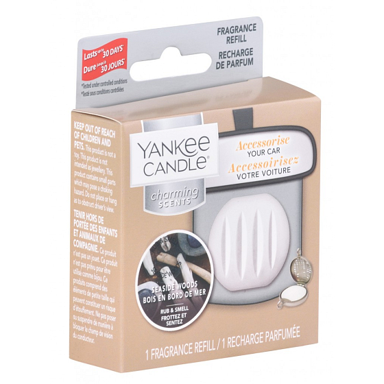 Yankee Candle Seaside Woods - Prímorská dreva náplň vône do auta Charming Scents 30 g