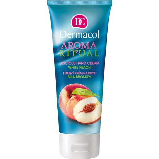 Dermacol Aroma Ritual White Peach - Biela broskyňa ľúbezný krém na ruky 100 ml
