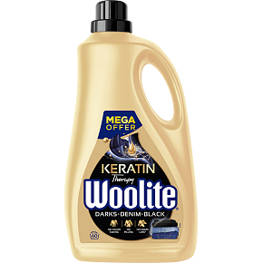 Woolite Keratin Therapy Darks Denim Black prací gel, 3,6 l, 60 dávok