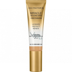 Max Factor Miracle Second Skin Hybrid Foundation make-up 06 Golden Medium 30 ml