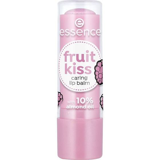 Essence Fruit Kiss Caring Lip Balm balzam na pery 01 Raspberry Dream 4,8 g