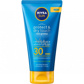 Nivea Sun Protect & Dry Touch OF 30 neviditeľný gélový krém na opaľovanie 175 ml