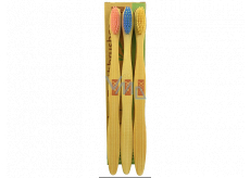 Xoc Bamboo Eko Soft bambusová kefka na zuby 3 kusy
