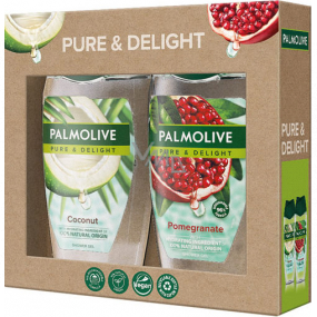 Palmolive Pure & Delight Coconut sprchový gél 250 ml + Pure & Delight Pomegranate sprchový gél 250 ml, kozmetická sada