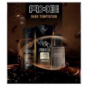 Axe Dark Temptation sprchový gél pre mužov 250 ml + dezodorant sprej 150 ml + voda po holení 100 ml, kozmetická sada