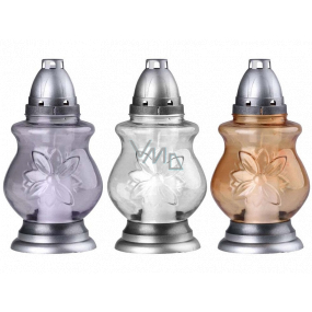 Bolsius Lampa sklenená Kvet 25 cm 28 hodín 70 g mix farieb