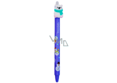Colorino Gumovatelné pero Vianočný medvedík fialovo modrá náplň 0,5 mm