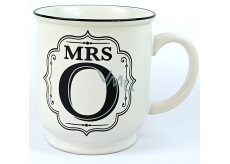 Albi Keramický tanier s nápisom Mrs O 320 ml