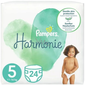 Pampers Harmonie veľkosť 5, 11 - 16 kg plienkové nohavičky 24 kusov