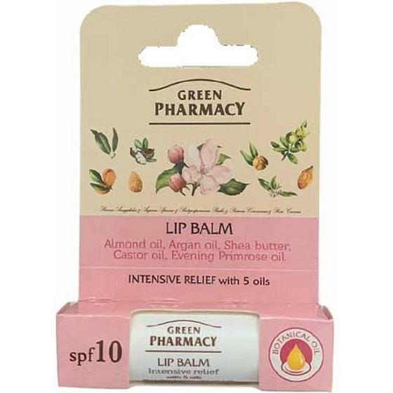 Green Pharmacy Balzam na pery Pre intenzívnu úľavu, 3,6 g