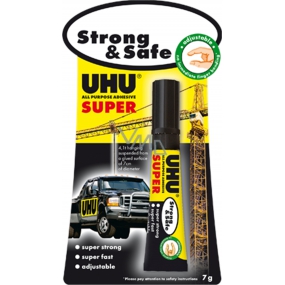 Uhu Alleskleber Super Strong & Safe super pevné sekundové lepidlo novej generácie 7 g