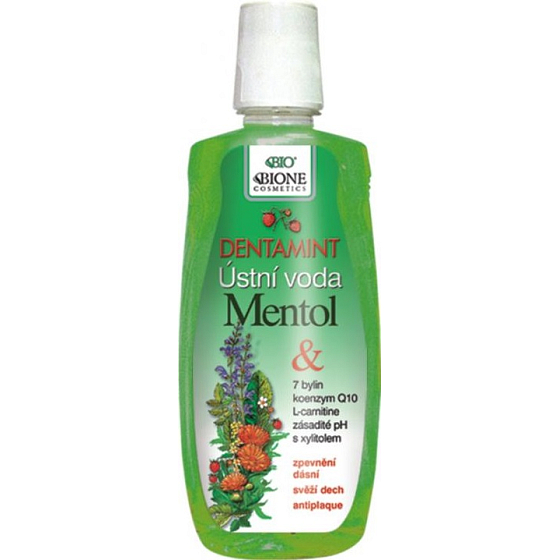 Bion Cosmetics Dentamint Mentol ústna voda 515 ml