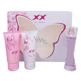 Mexx XX Nice toaletná voda 20 ml + sprchový gél + telové mlieko, darčeková súprava