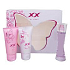 Mexx XX Nice toaletná voda 20 ml + sprchový gél + telové mlieko, darčeková súprava