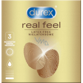 Durex Real Feel nelatexový kondóm pre prirodzený pocit koža na kožu, nominálna šírka: 56 mm 3 kusy
