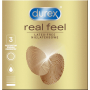 Durex Real Feel nelatexový kondóm pre prirodzený pocit kože na kožu, nominálna šírka: 56 mm 3 kusy