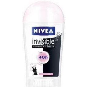 Nivea Invisible Black & White Clear antiperspirant dezodorant stick pre ženy 40 ml