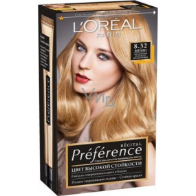 Loreal Paris Préférence recitál farba na vlasy 8.32 berlin ružovozlatá blond