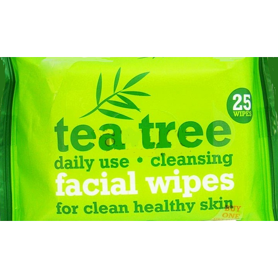XPE Tea Tree Peppermint čistiace obrúsky na tvár 2 x 25 kusov